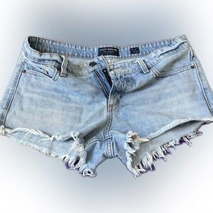 Lucky Brand Blue Jean Shorts with Frayed Hem